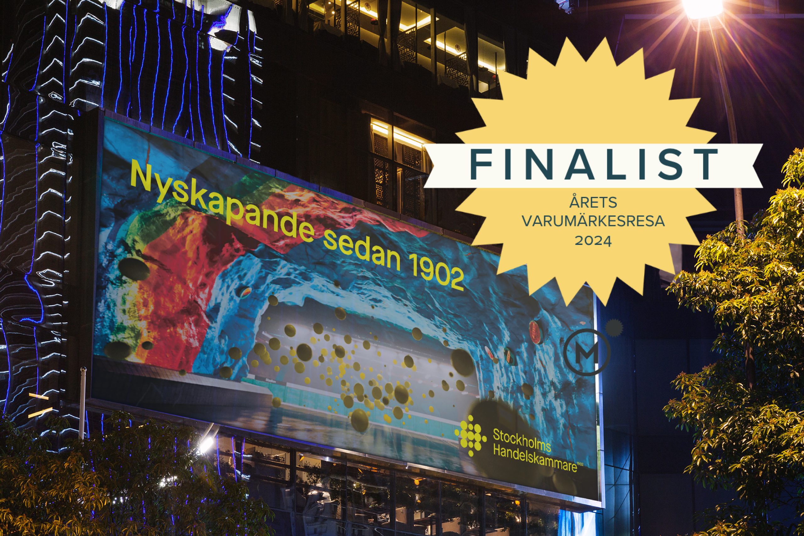 Stockholms Handelskammare är finalister i tävlingen Årets varumärkesresa.