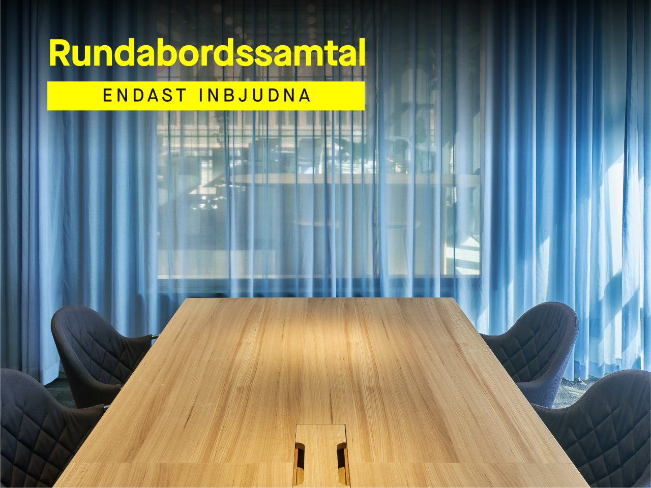 Rundabordssamtal på Stockholms Handelskammare.