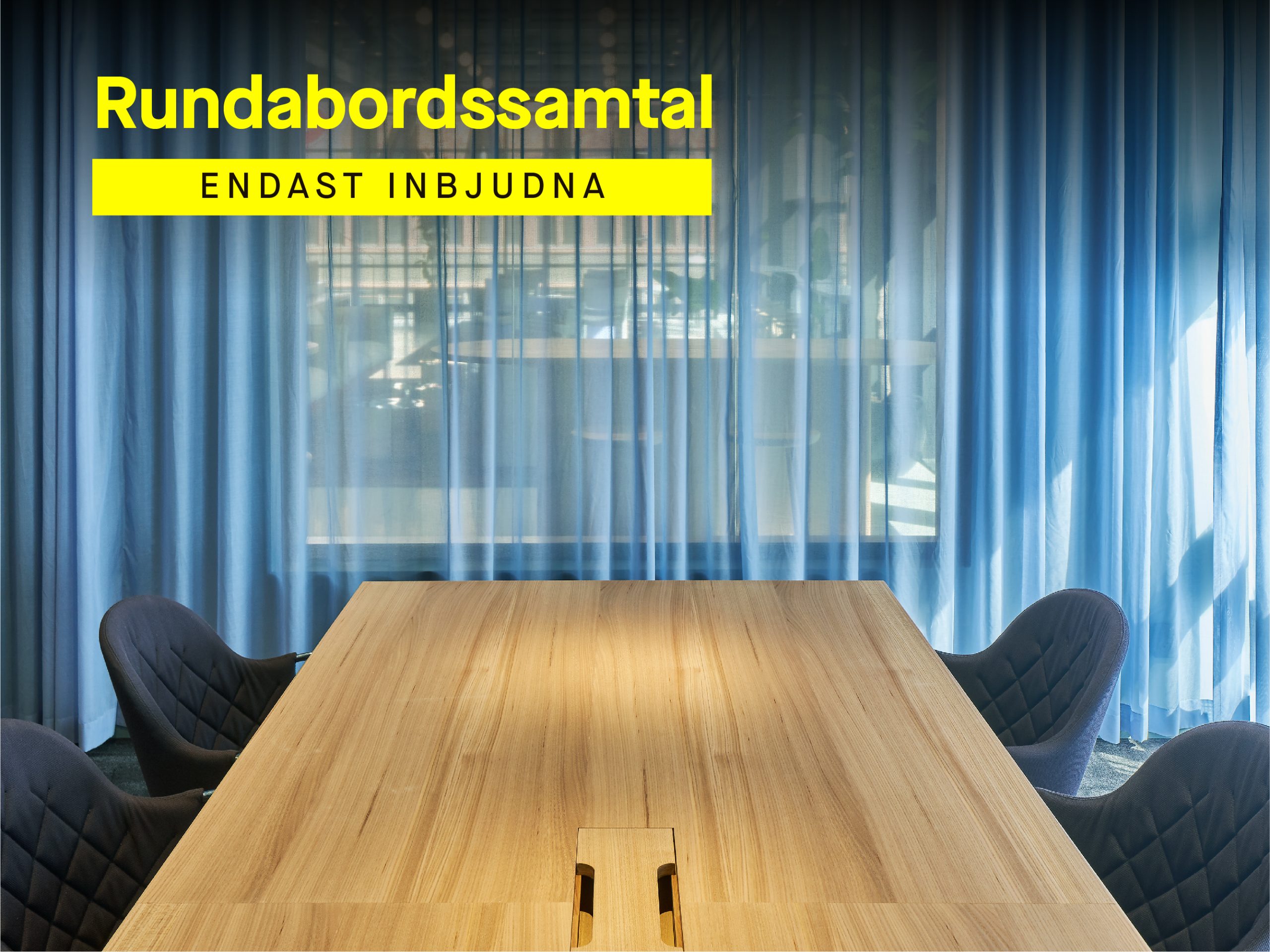 Rundabordssamtal på Stockholms Handelskammare.
