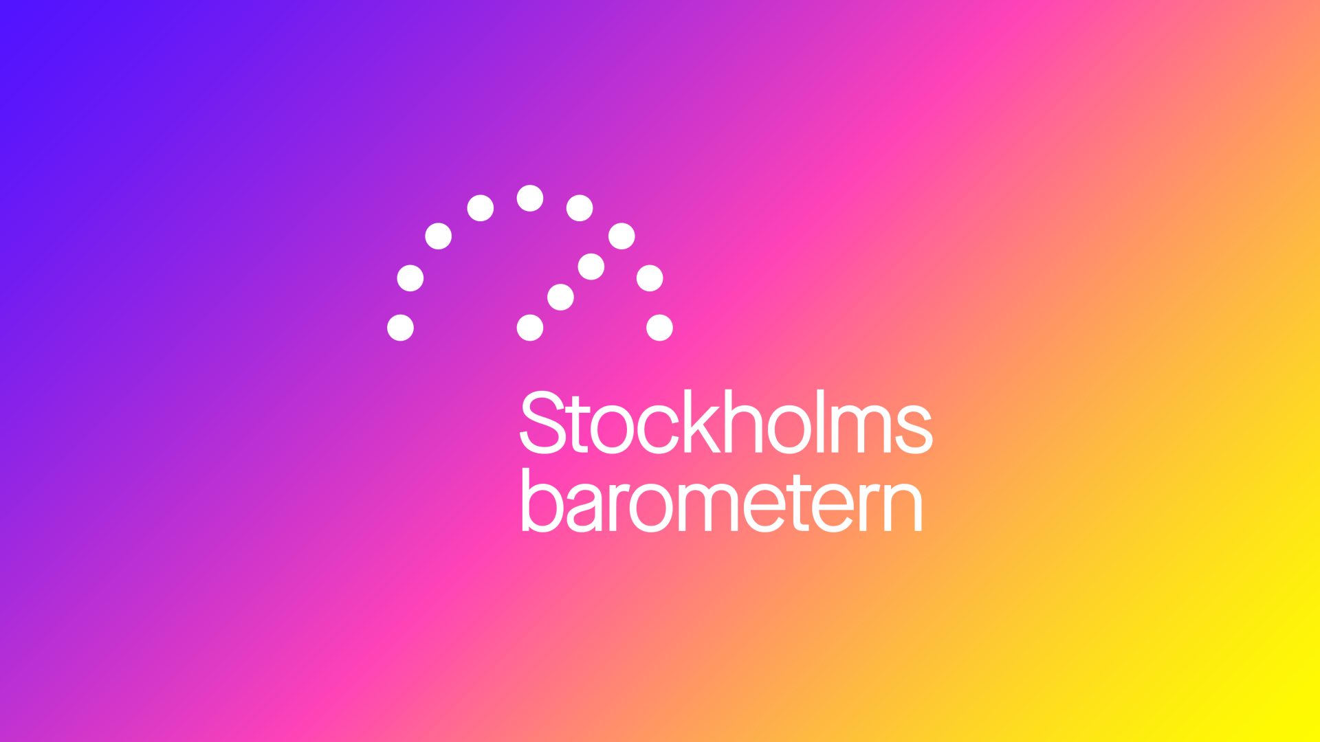 Stockholmsbarometern från Stockholms Handelskammare.