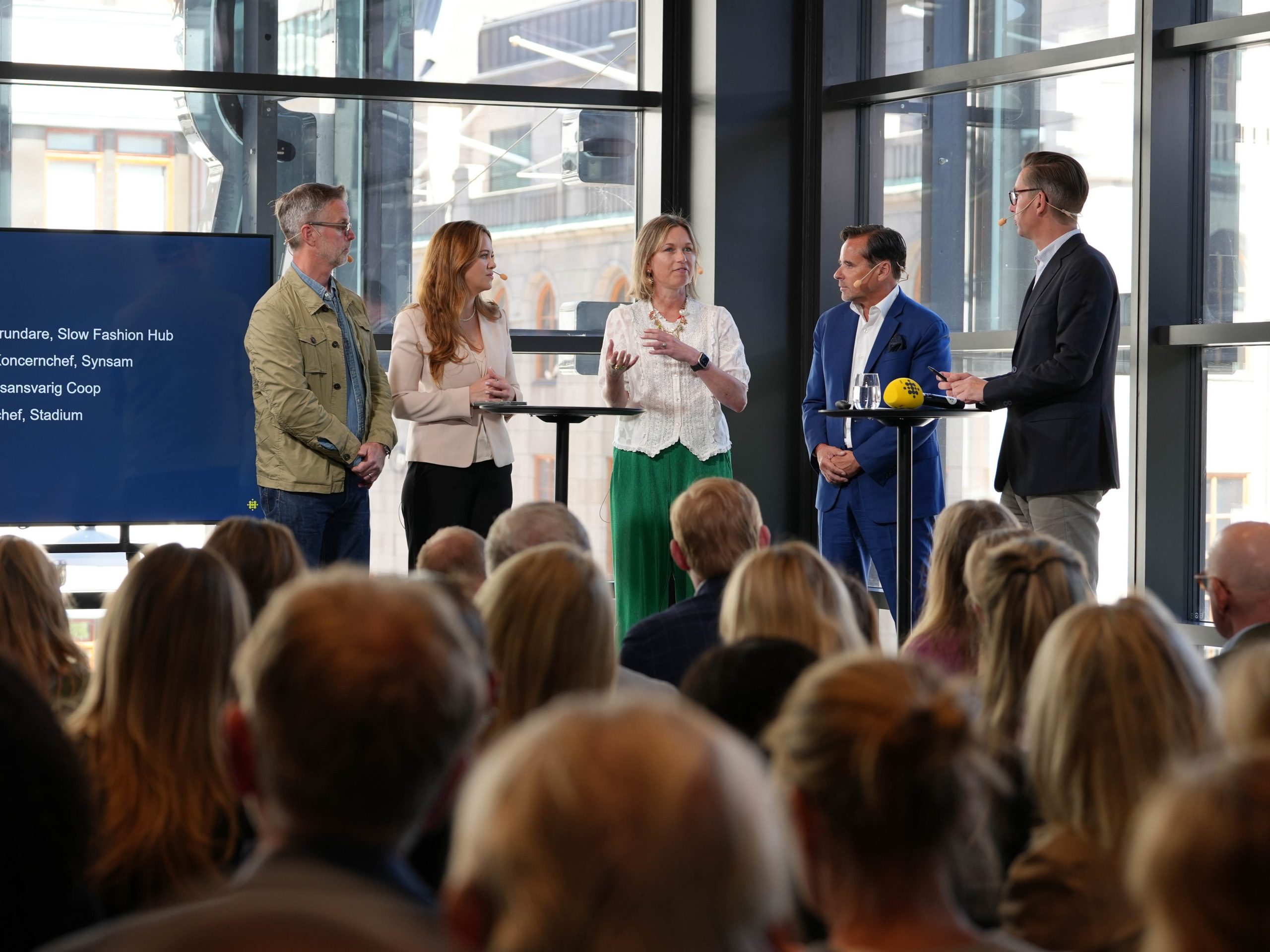 Johan Reberg, Stadium, Denise Cassel, Coop, Mikaela de Verdier, Slow Fashion Hub, Håkan Lundstedt, Synsam och Markus Sjöqvist, Stockholms Handelskammare