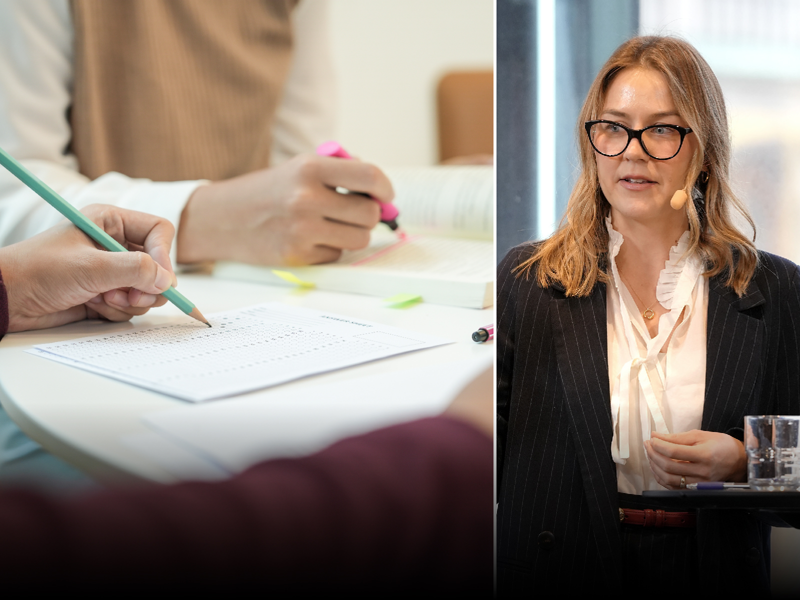 Victoria Seemann, biträdande policychef på Stockholms Handelskammare, har lett samtalet vid seminariet "En skola för Sveriges framtida konkurrenskraft"