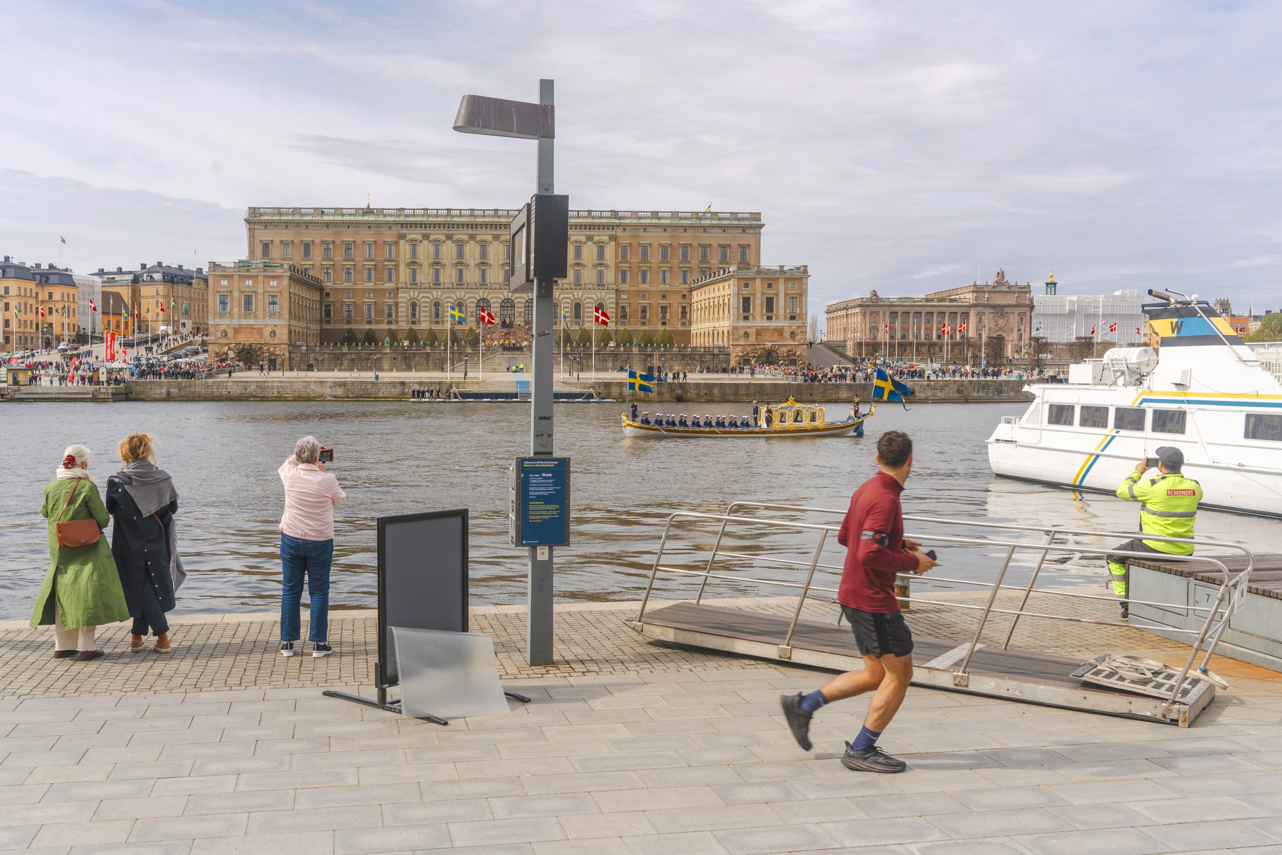 Utsikt mot Kungliga slottet i Stockholm.