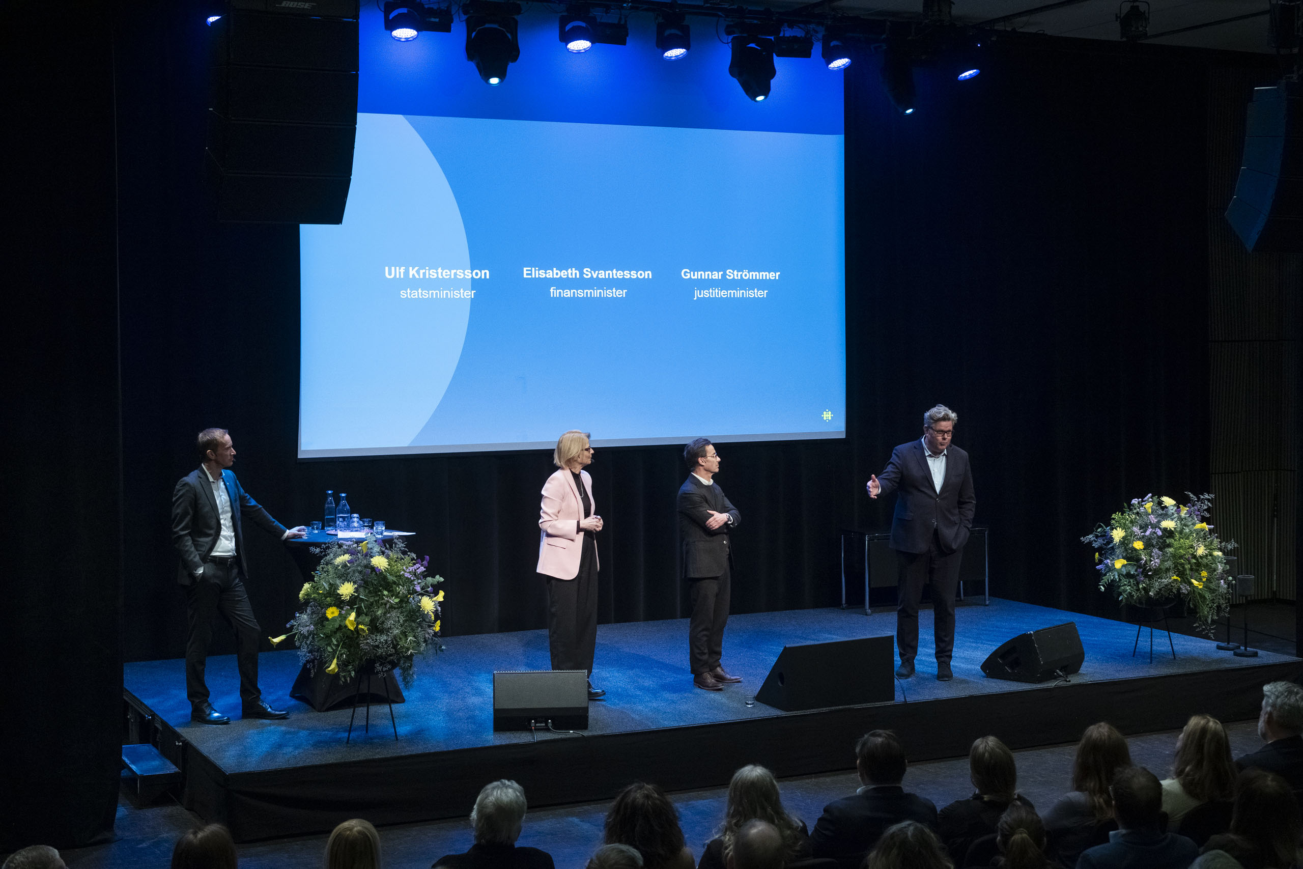 Statsminister Ulf Kristersson, finansminister Elisabeth Svantesson och justitieminister Gunnar Strömmer mötte näringslivet vid ett exklusivt ministersamtal inför Disting 2026 hos Stockholms Handelskammare i Uppsala län.