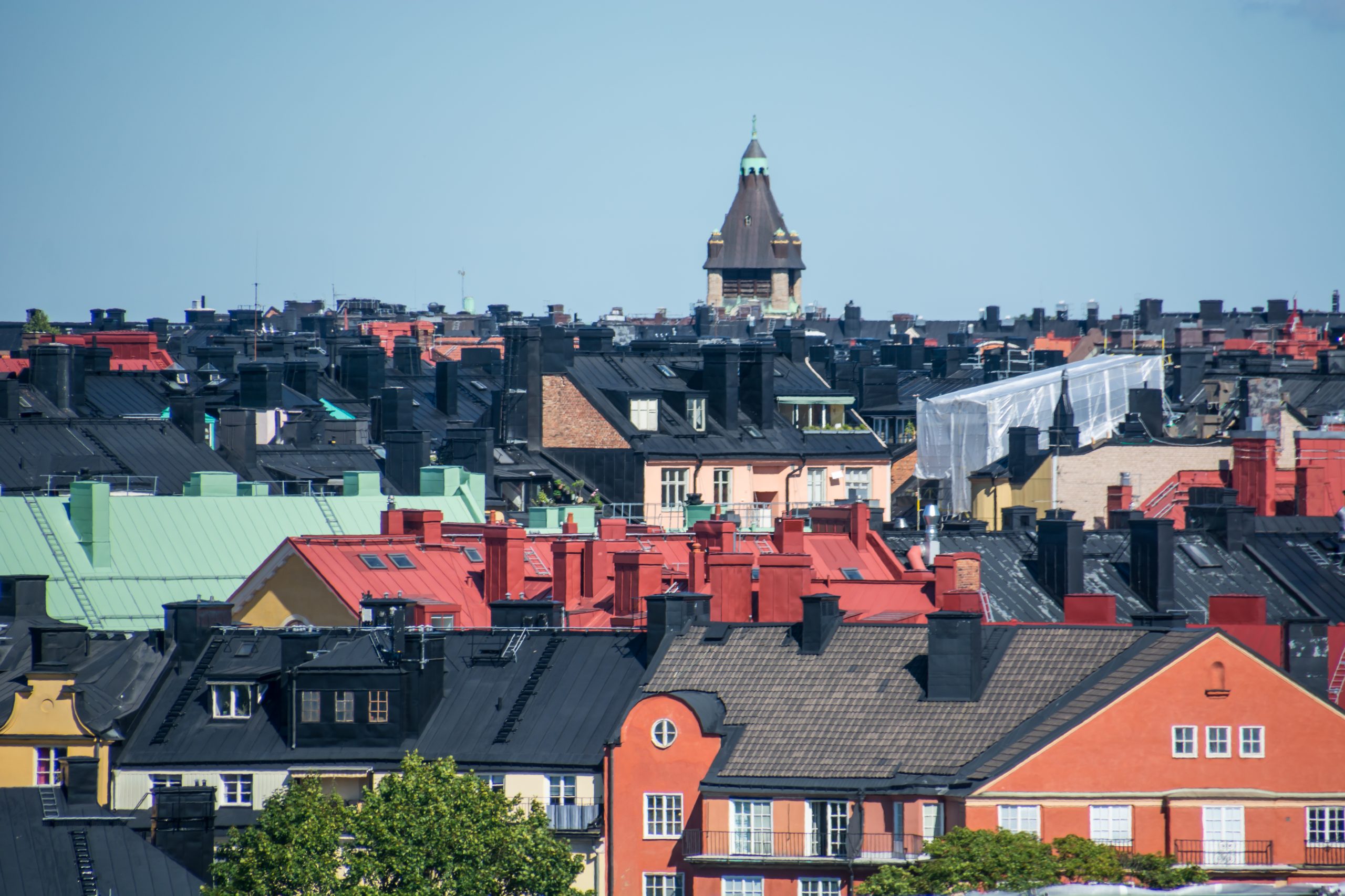 Hustak över Stockholm som illustrerar artikel om nya bolåneregler