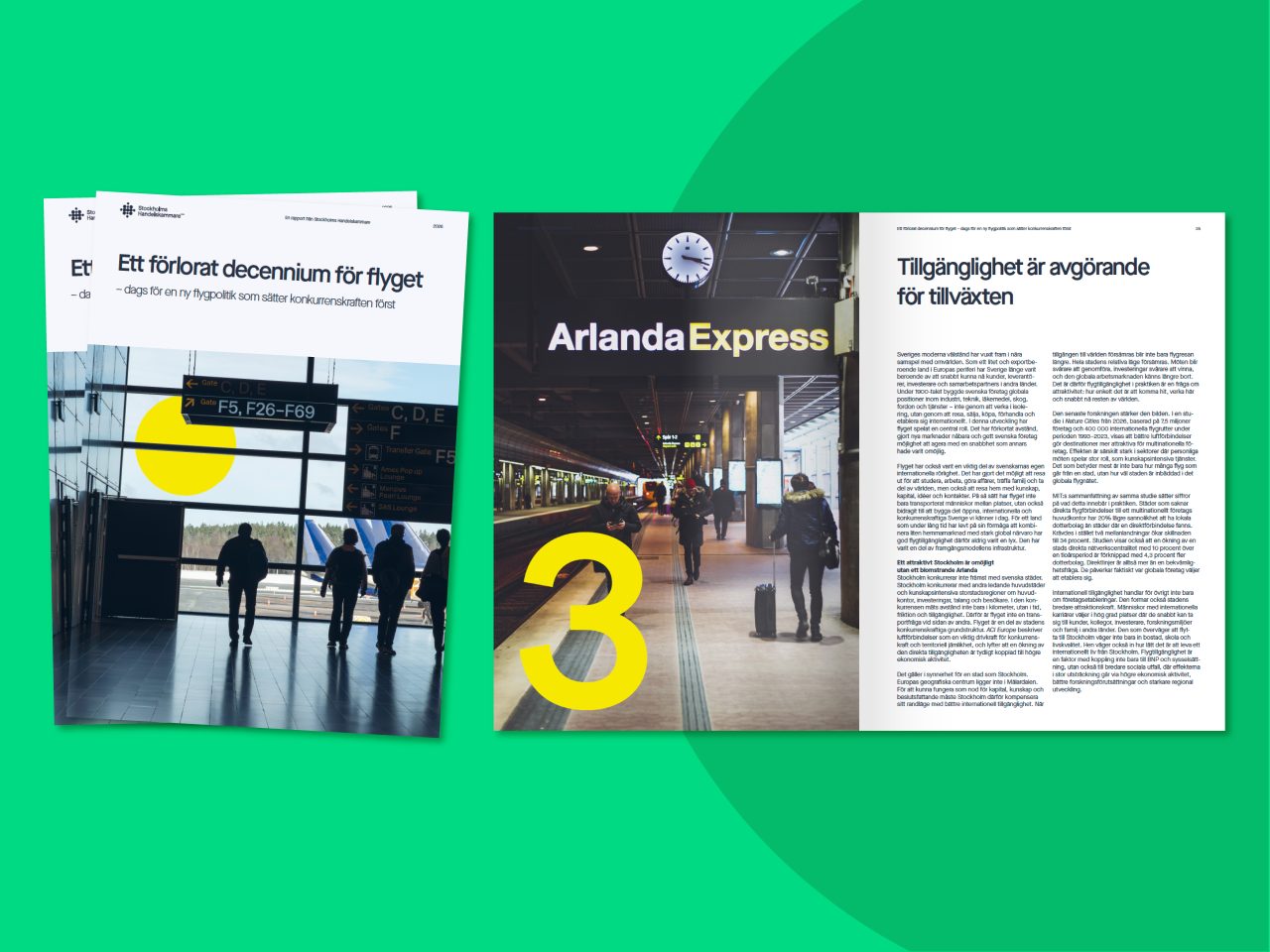 Stockholms Handelskammares rapport ”Ett förlorat decennium för flyget”